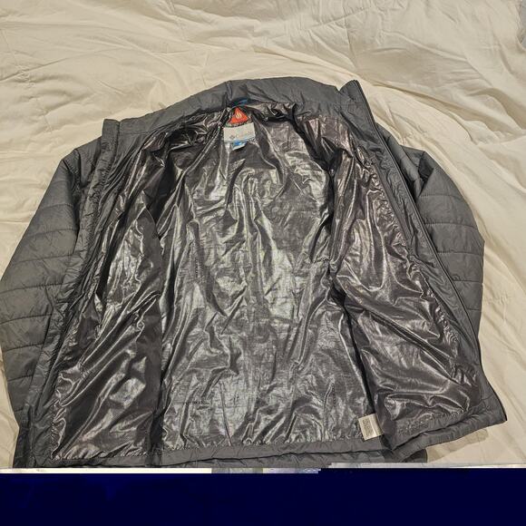 Columbia Women’s Omni-Heat Puffer Jacket Size Lg – Silver Gray - Picture 2 of 8